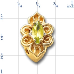 80794 Peridot Bracelet Slide 